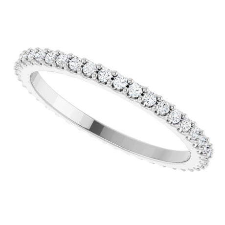 14K White Gold 1/3 CTW Lab-Grown Diamond  Eternity Band