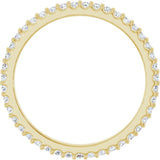 14K Yellow 3/8 CTW Lab-Grown Diamond  Eternity Band