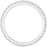 14K White Gold 1/3 CTW Lab-Grown Diamond  Eternity Band