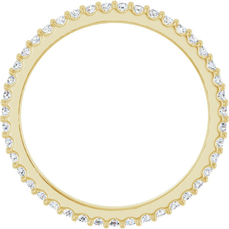 14K Yellow Gold 3/8 CTW Lab-Grown Diamond  Eternity Band