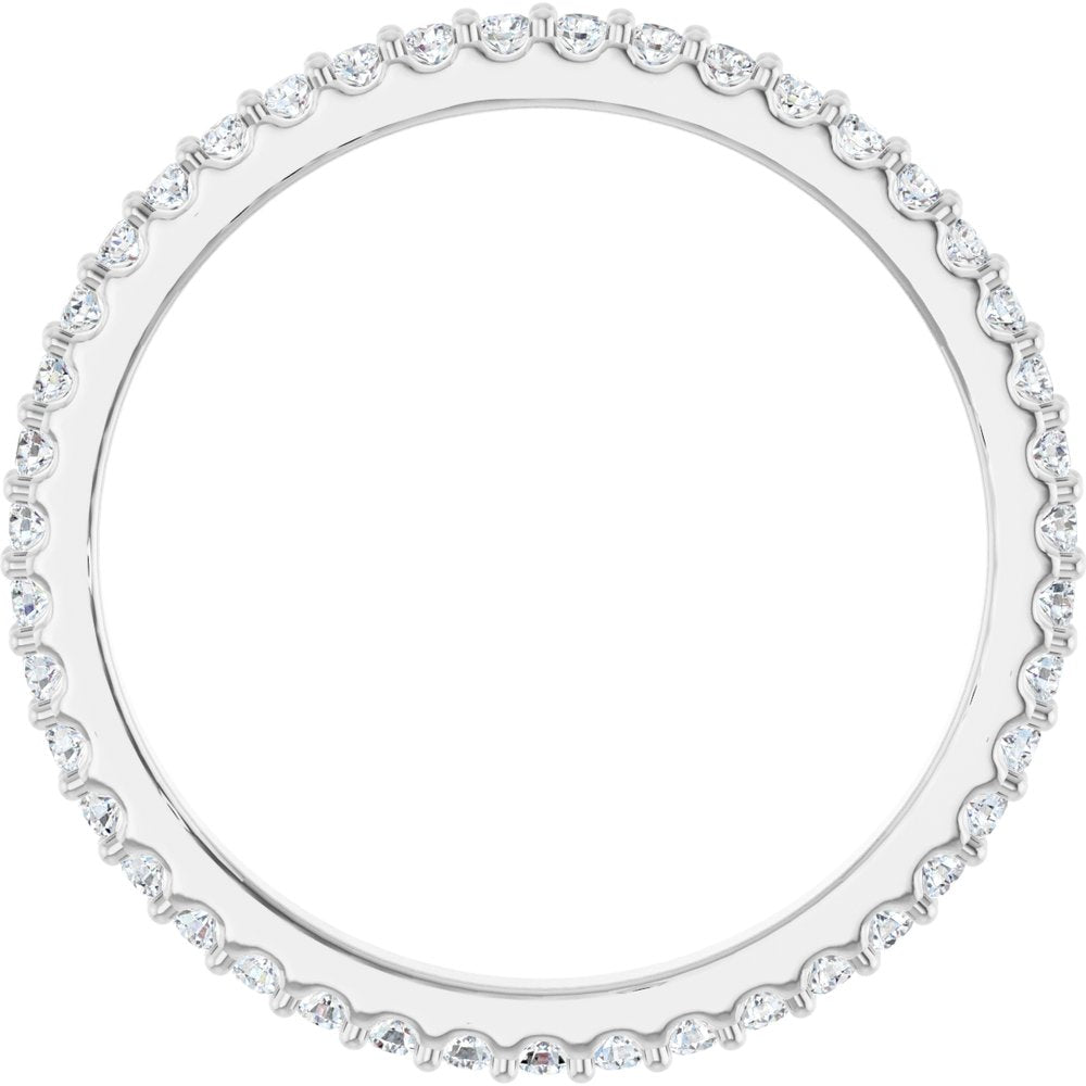 14K White Gold 3/8 CTW Lab-Grown Diamond  Eternity Band
