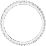 14K White Gold 3/8 CTW Lab-Grown Diamond  Eternity Band