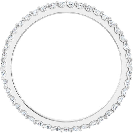 14K White Gold 3/8 CTW Lab-Grown Diamond  Eternity Band