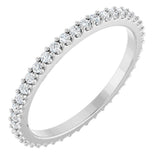 14K White Gold 1/3 CTW Lab-Grown Diamond  Eternity Band