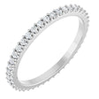 14K White Gold 3/8 CTW Lab-Grown Diamond  Eternity Band