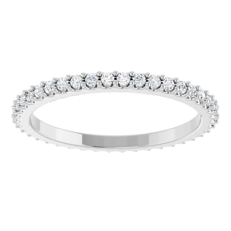 14K White Gold 3/8 CTW Lab-Grown Diamond  Eternity Band