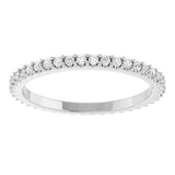 14K White Gold 1/3 CTW Lab-Grown Diamond  Eternity Band