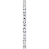 14K White Gold 1/3 CTW Lab-Grown Diamond  Eternity Band