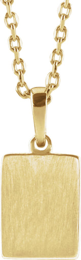 14K Yellow Natural Diamond 16-18" Necklace