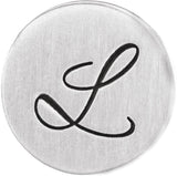 Sterling Silver 10 mm Engravable Disc Slide Pendant