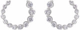 14K White 1/2 CTW Lab-Grown Diamond Front-Back Earrings