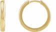 14K Yellow Gold 17 mm Hinged Hoop Earrings
