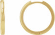 14K Yellow Gold 20 mm Hinged Hoop Earrings
