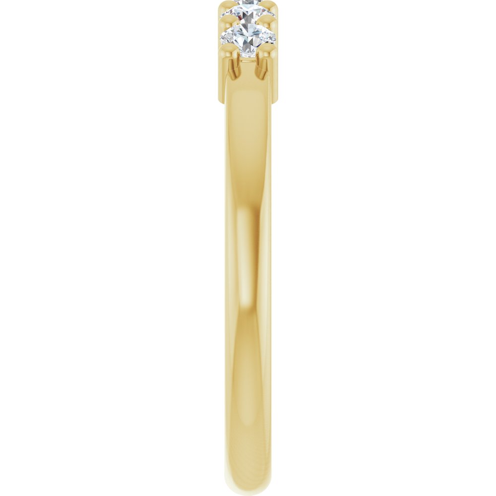14K Yellow Gold 1/3 CTW Lab-Grown Diamond Anniversary Band