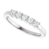 14K White Gold 1/3 CTW Lab-Grown Diamond Anniversary Band