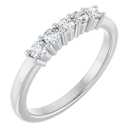 14K White Gold 1/3 CTW Lab-Grown Diamond Anniversary Band