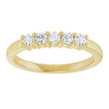 14K Yellow Gold 1/3 CTW Lab-Grown Diamond Anniversary Band