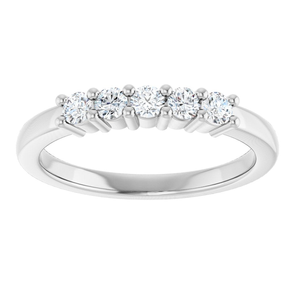 14K White Gold 1/3 CTW Lab-Grown Diamond Anniversary Band