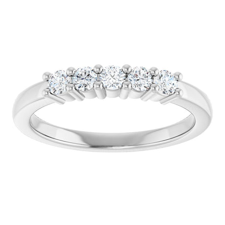 14K White Gold 1/3 CTW Lab-Grown Diamond Anniversary Band