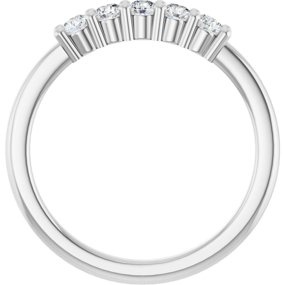 14K White Gold 1/3 CTW Lab-Grown Diamond Anniversary Band