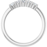 14K White Gold 1/3 CTW Lab-Grown Diamond Anniversary Band