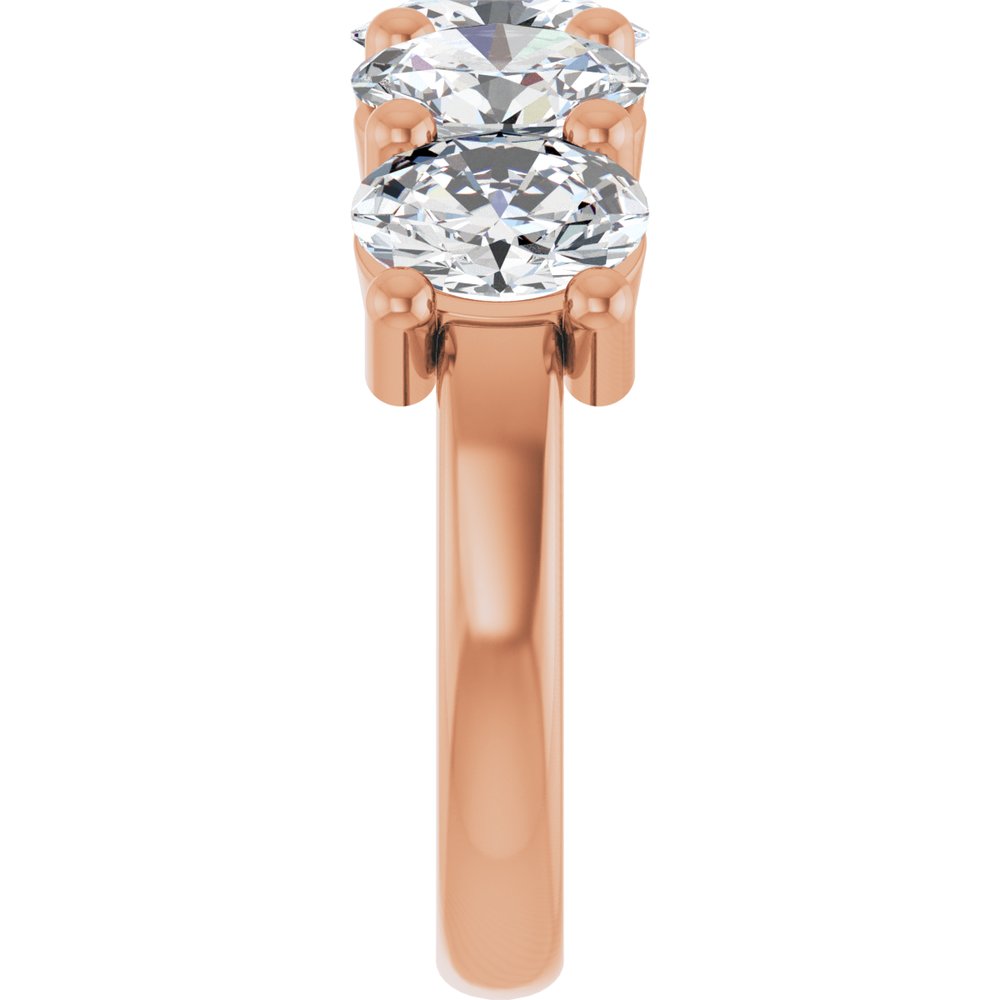 10K Rose Gold 3 3/4 CTW Lab-Grown Diamond Anniversary Band