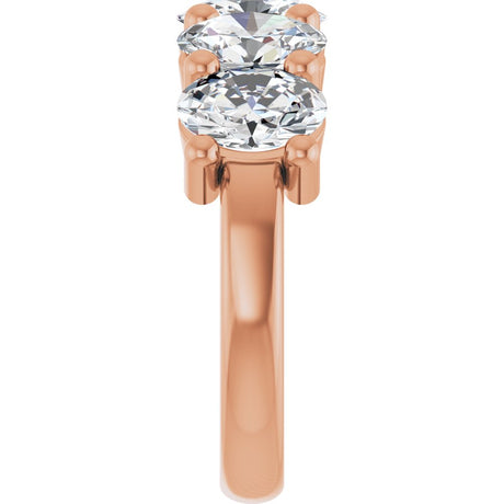 10K Rose Gold 3 3/4 CTW Lab-Grown Diamond Anniversary Band
