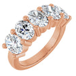 10K Rose Gold 3 3/4 CTW Lab-Grown Diamond Anniversary Band