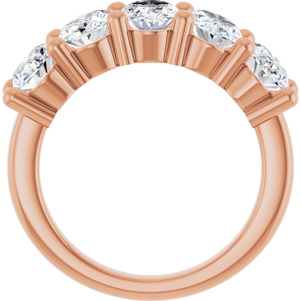 10K Rose Gold 3 3/4 CTW Lab-Grown Diamond Anniversary Band
