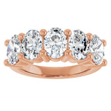 10K Rose Gold 3 3/4 CTW Lab-Grown Diamond Anniversary Band