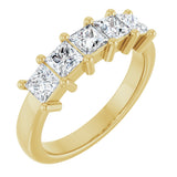 10K Yellow Gold 1 1/2 CTW Lab-Grown Diamond Anniversary Band