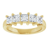 10K Yellow Gold 1 1/2 CTW Lab-Grown Diamond Anniversary Band