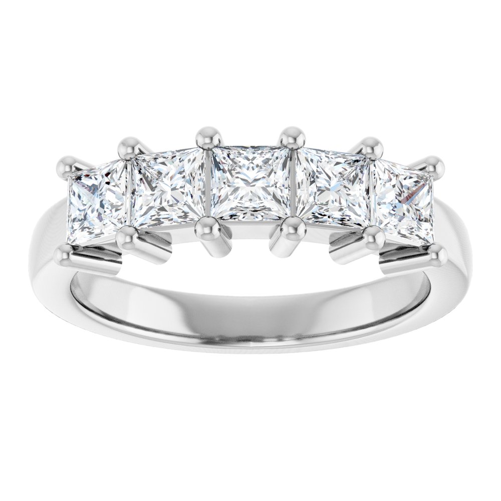 14K White Gold 1 1/4 CTW Lab-Grown Diamond Anniversary Band