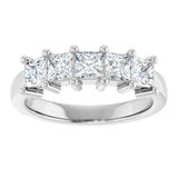 14K White Gold 1 1/4 CTW Lab-Grown Diamond Anniversary Band