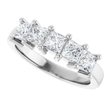 14K White Gold 1 1/4 CTW Lab-Grown Diamond Anniversary Band