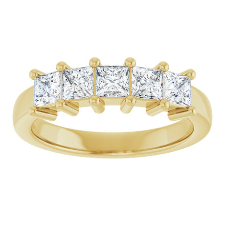 10K Yellow Gold 1 1/6 CTW Lab-Grown Diamond Anniversary Band