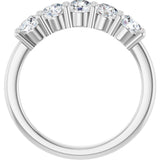 14K White Gold 1 CTW Lab-Grown Diamond Anniversary Band