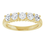 14K Yellow Gold 1 CTW Lab-Grown Diamond Anniversary Band