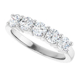 14K White Gold 1 CTW Lab-Grown Diamond Anniversary Band