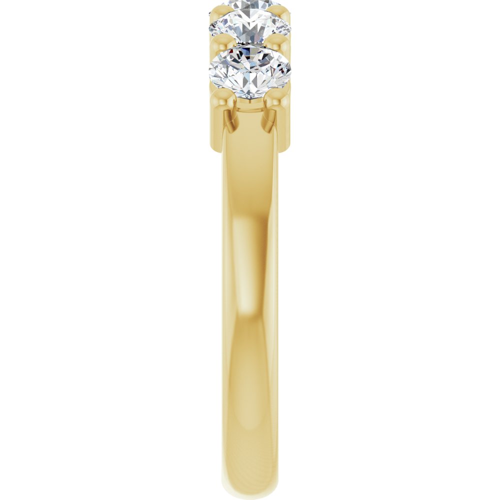 14K Yellow Gold 1 CTW Lab-Grown Diamond Anniversary Band
