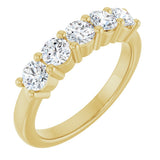 14K Yellow Gold 1 CTW Lab-Grown Diamond Anniversary Band