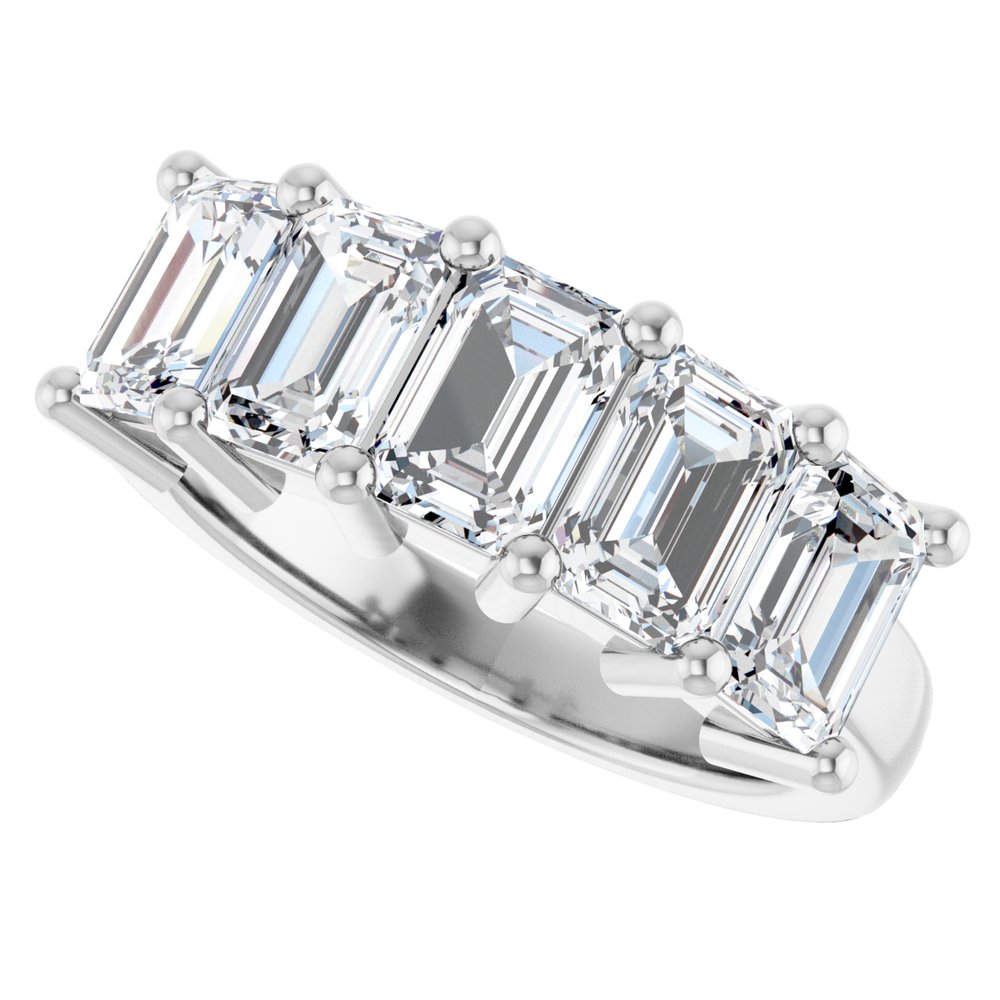 10K White Gold 2 1/2 CTW Lab-Grown Diamond Anniversary Band