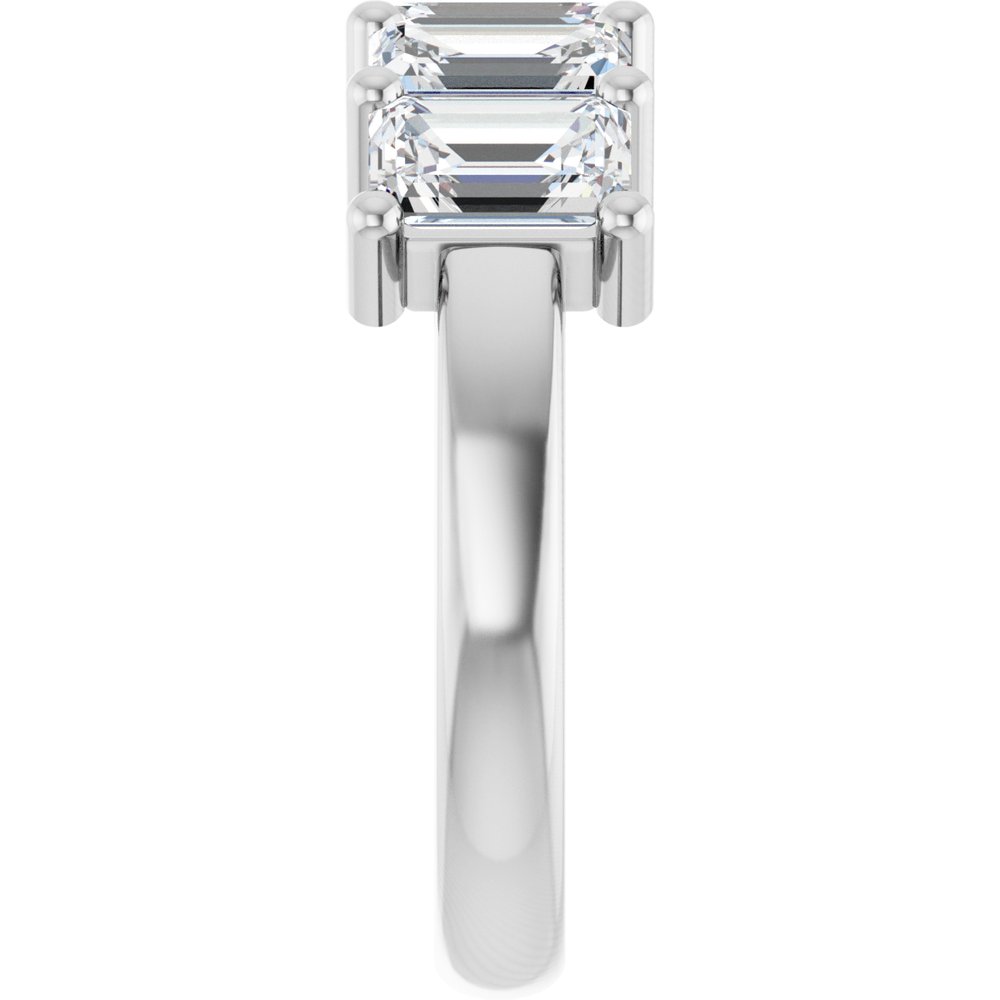 10K White Gold 2 1/2 CTW Lab-Grown Diamond Anniversary Band
