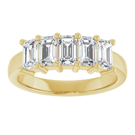 14K Yellow Gold 1 1/2 CTW Lab-Grown Diamond Anniversary Band
