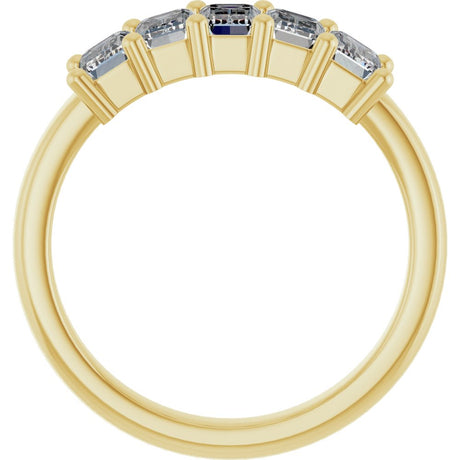 14K Yellow Gold 1 1/2 CTW Lab-Grown Diamond Anniversary Band