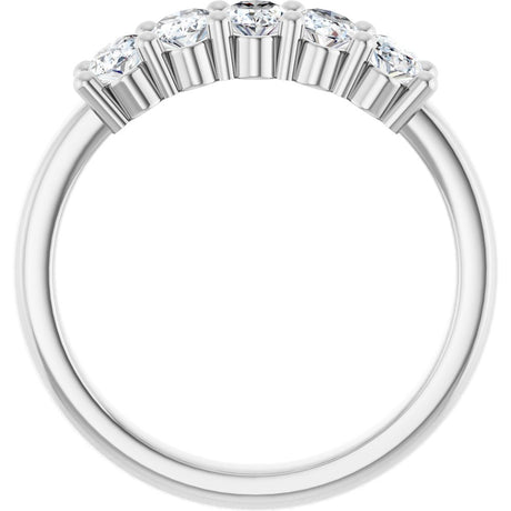 14K White Gold 9/10 CTW Lab-Grown Diamond Anniversary Band