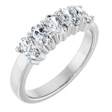 14K White Gold 9/10 CTW Lab-Grown Diamond Anniversary Band