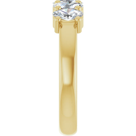 14K Yellow Gold 9/10 CTW Lab-Grown Diamond Anniversary Band