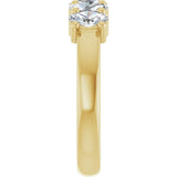 14K Yellow Gold 9/10 CTW Lab-Grown Diamond Anniversary Band
