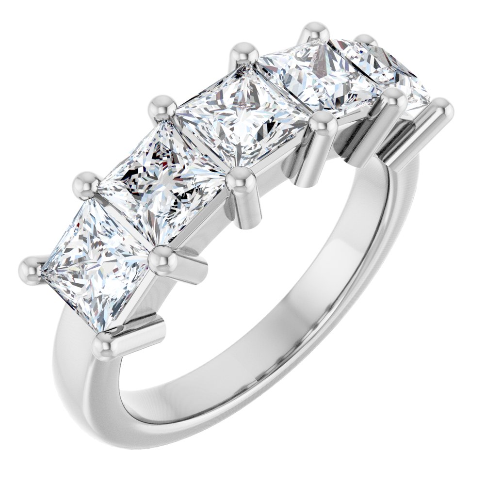 14K White Gold 2 5/8 CTW Lab-Grown Diamond Anniversary Band